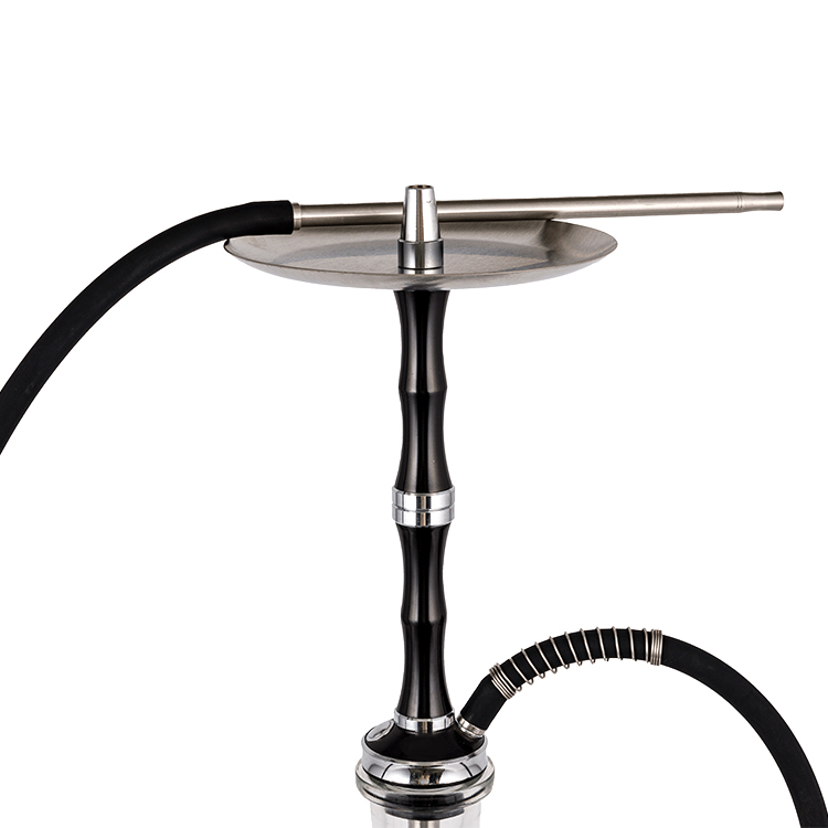 มอระกู่อลูมิเนียมแก้วใสสแตนเลสหลุมเดียวYahei Hookah 56ซม